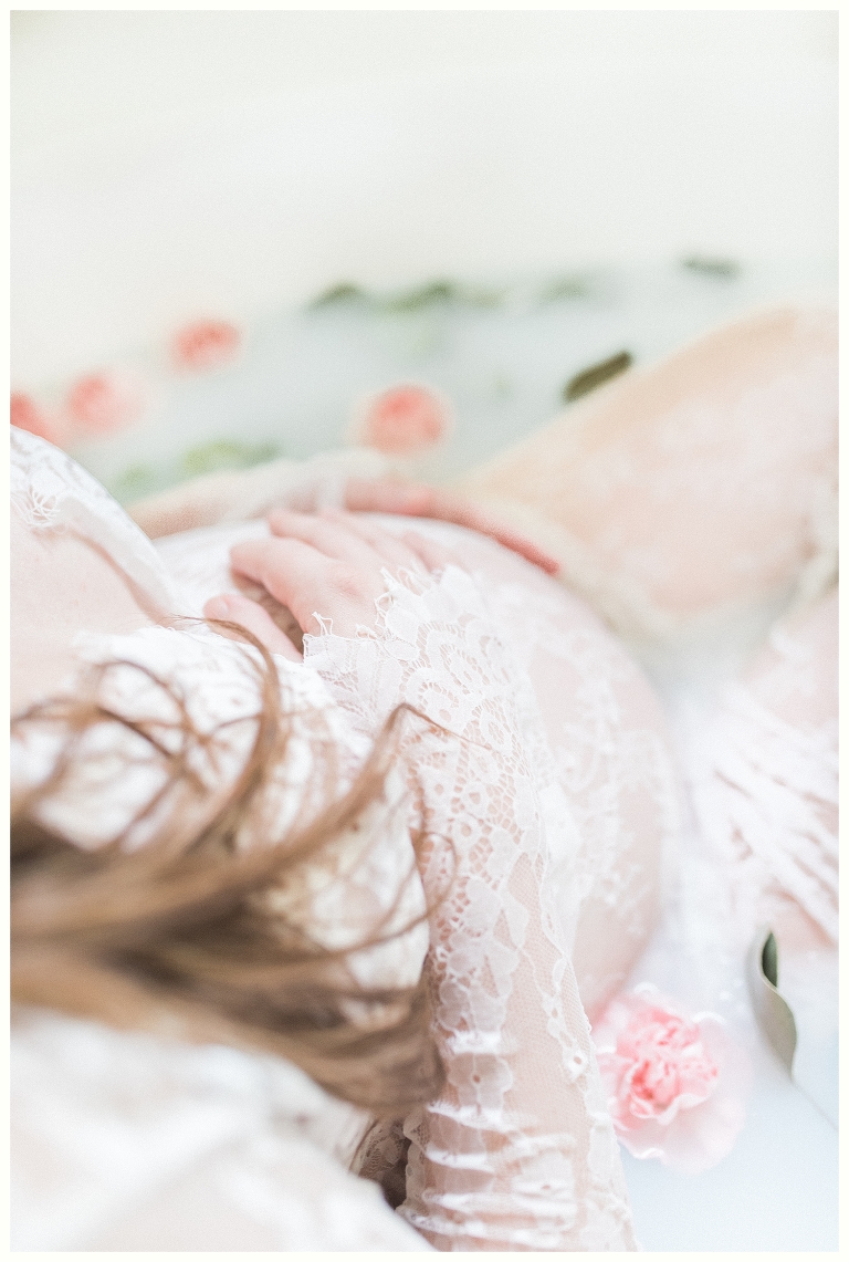 Milk Bath Maternity Session- Nashville Maternity Photographer