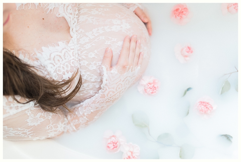 Milk Bath Maternity Session- Nashville Maternity Photographer