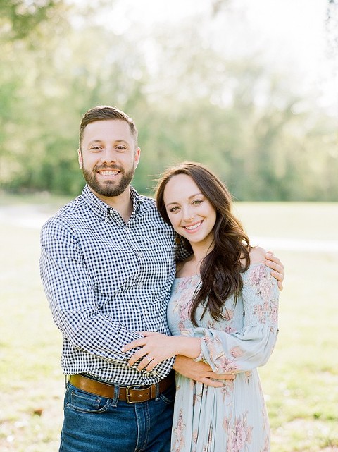 Nashville Engagement Session at Percy Warner Park- Spring, flowy dress, fine art, film