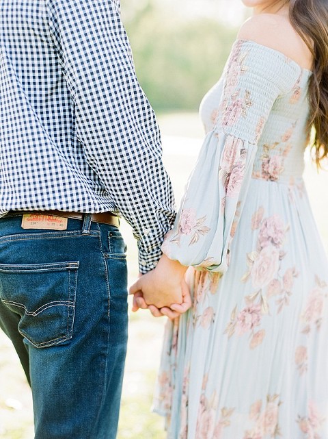 Nashville Engagement Session at Percy Warner Park- Spring, flowy dress, fine art, film